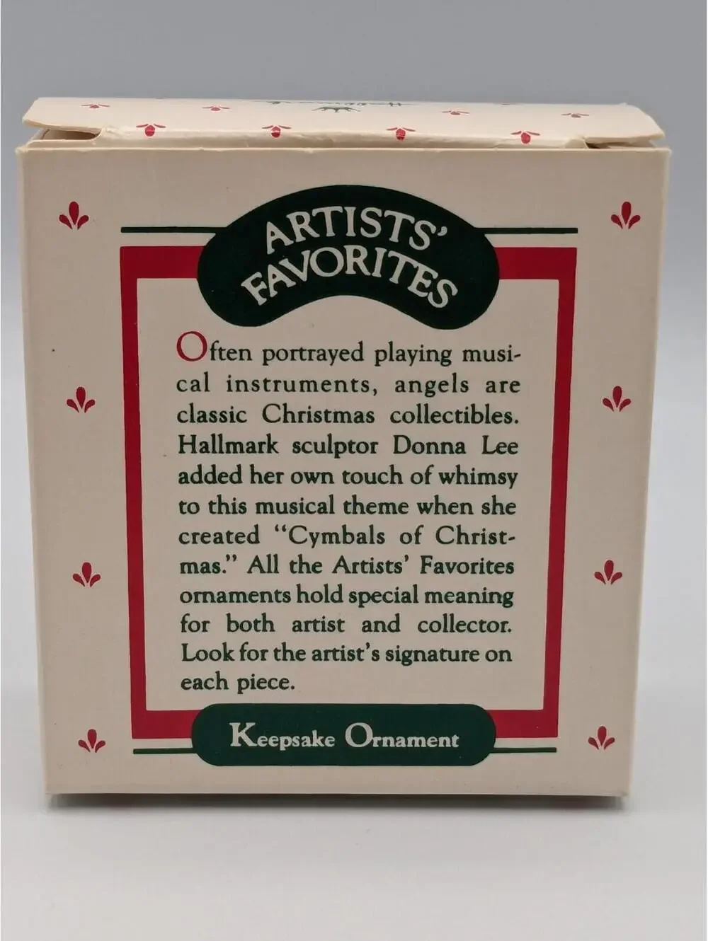 Hallmark Keepsake Cymbals of Christmas 1988, Vintage Christmas Ornament